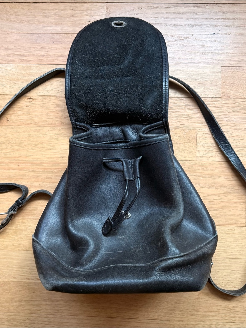 Coach Black Leather Women's Backpack Purse - Picture 2 of 4